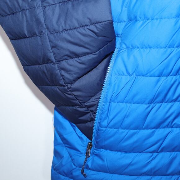 Columbia Mens White Out II Hooded Puffer Jacket - Large - Navy/Azure Blue - NWT - Picture 7 of 8